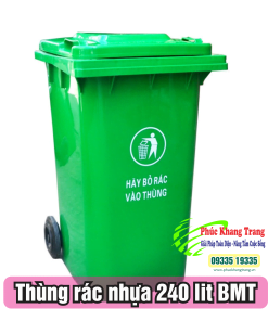 thung rac nhua 240 lit bmt