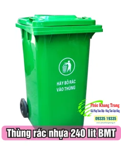 thung rac nhua 240 lit bmt