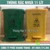Thùng rác y tế 11 lít bằng nhựa có chân đạp